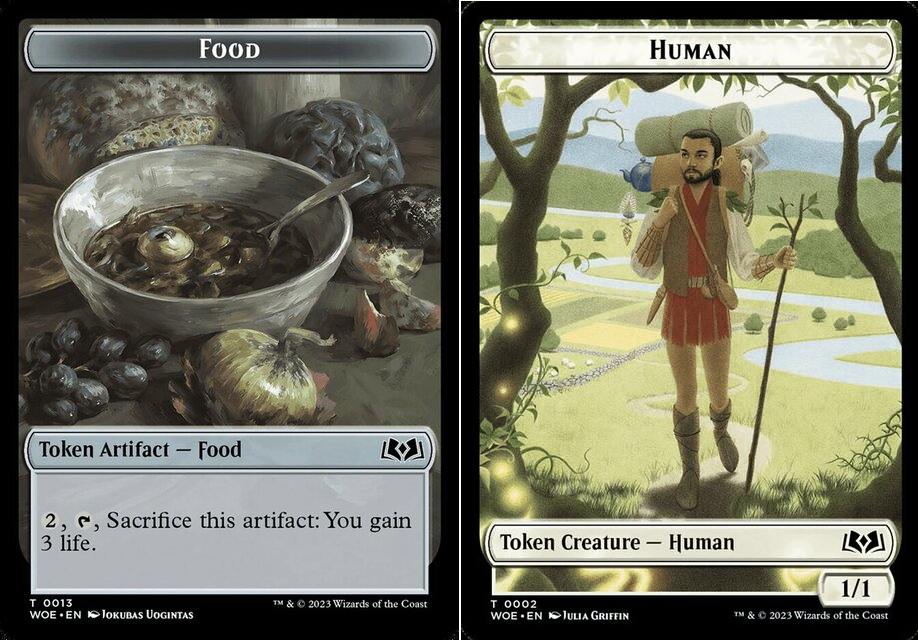 Food Token (013) // Human Token - Foil